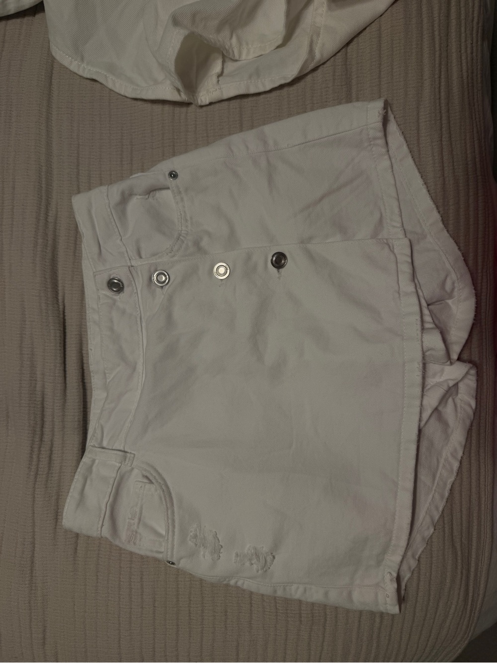 Zara white denim skort small